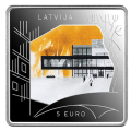 Letland 5 euro zilver proof 2024 - Het bouwen van het ongebouwde