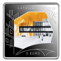 Letland 5 euro zilver proof 2024 - Het bouwen van het ongebouwde