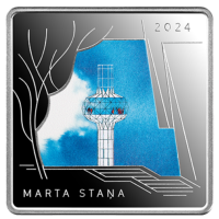 Letland 5 euro zilver proof 2024 - Het bouwen van het ongebouwde