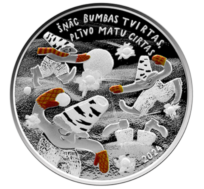 Letland 5 euro zilver proof 2024 - Vreugde uit de kindertijd