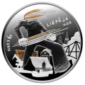 Letland 5 euro zilver proof 2025 - Zon en wind