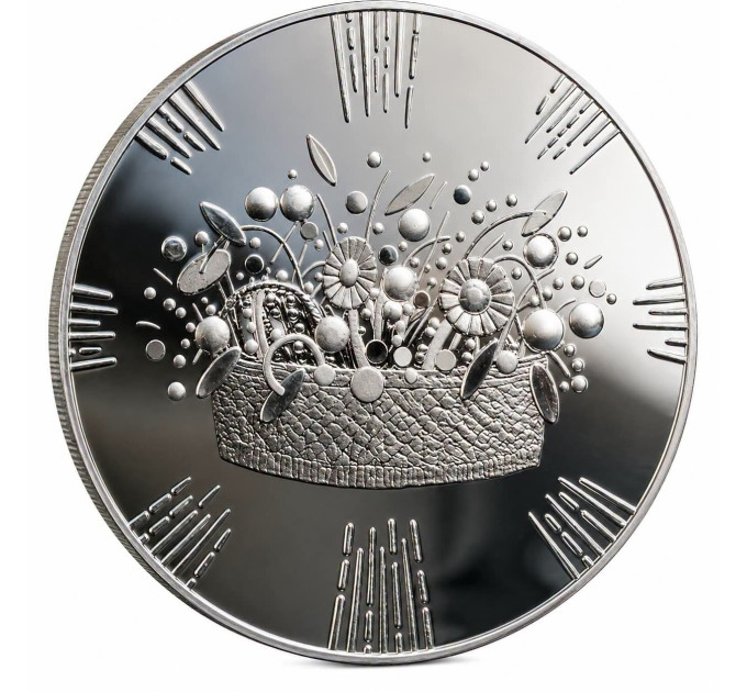Letland 5 euro zilver proof 2026 - Bruidskroon