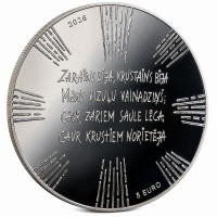 Letland 5 euro zilver proof 2026 - Bruidskroon