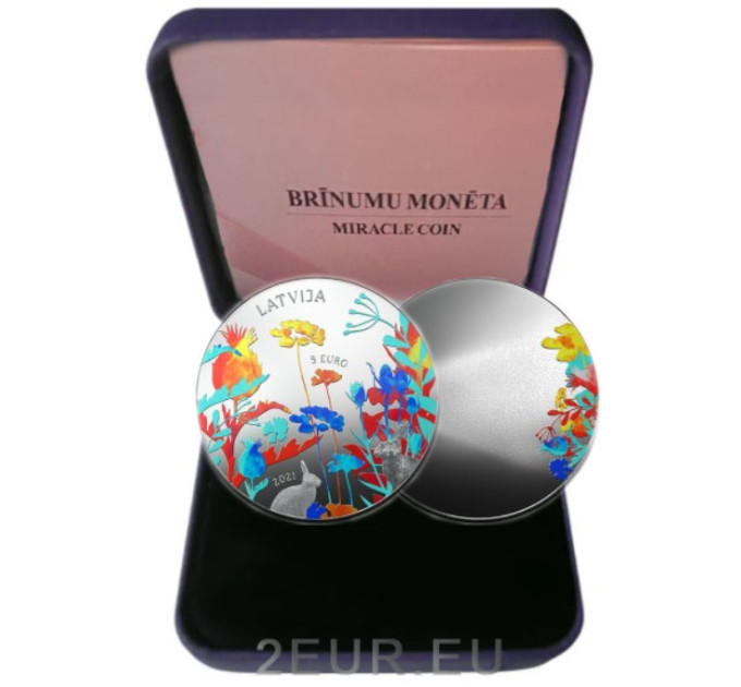 Letland 5 euro zilver proof 2021 - Munt van wonderen