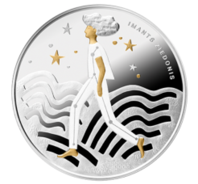 Letland 5 euro zilver proof 2023 - Imants Ziedonis - Stardus