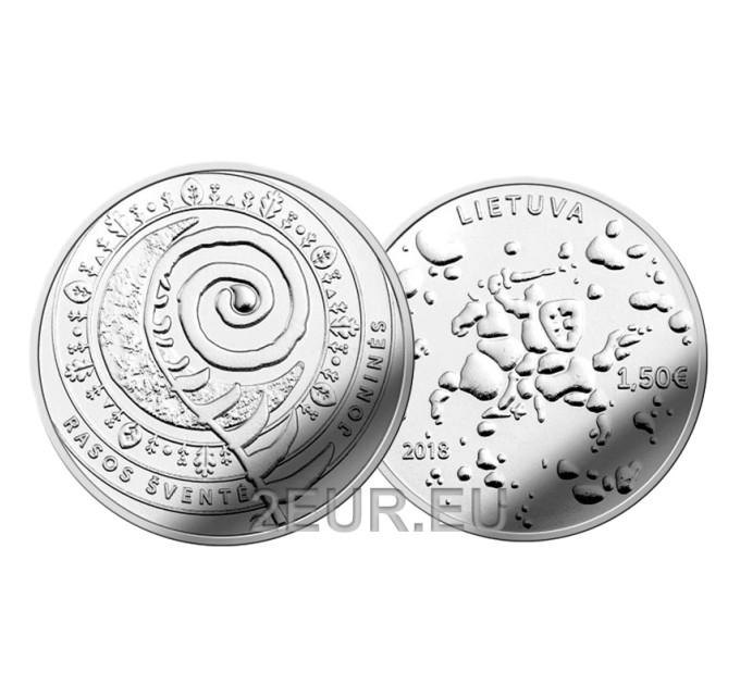 Litouwen 1,5 euro UNC 2018 - Rasos Svente