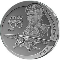 Litouwen 1,5 euro UNC 2025 - ANBO-vliegtuigen - 100 jaar