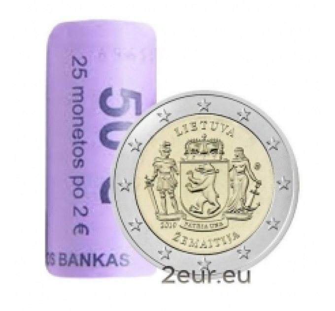 Litouwen 2 euro UNC rollen 2019 - Zemaitija