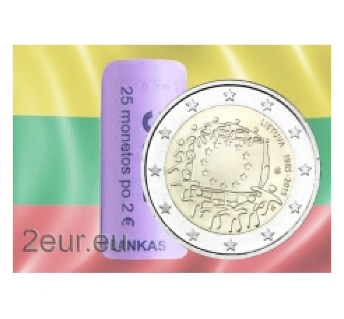 Litouwen 2 euro UNC rollen 2015 - 30 jaar EU-vlag