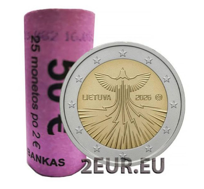 Litouwen 2 euro UNC rollen 2026 - Energieonafhankelijkheid van Litouwen