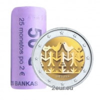 Litouwen 2 euro UNC rollen 2018 - Litouws lied en dansviering