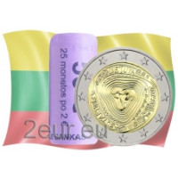 Litouwen 2 euro UNC rollen 2019 - Litouwse polyfone liederen