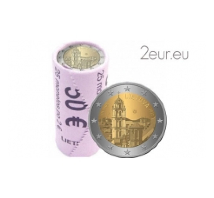 Litouwen 2 euro UNC rollen 2017 - Vilnius Culturele Hoofdstad