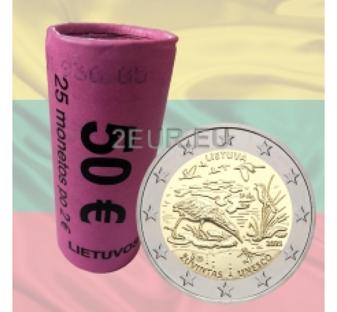 Litouwen 2 euro UNC rollen 2021 - Žuvintas Biosqhier