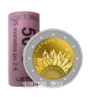 Litouwen 2 euro UNC rollen 2023 - Samen met Oekraïne