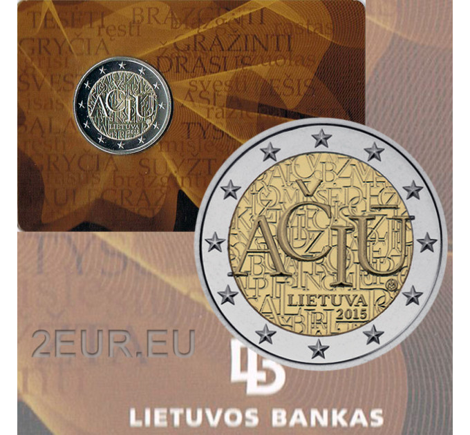 Litouwen 2 euro BU 2015 - Litouwse taal