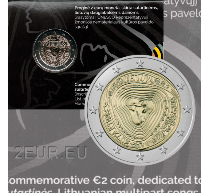 Litouwen 2 euro BU 2019 - Sutartines