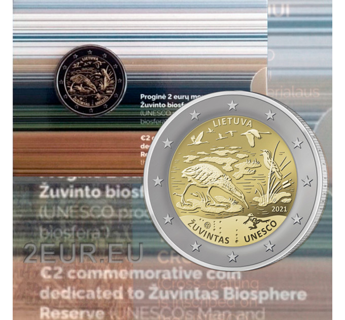 Litouwen 2 euro BU 2021 - Žuvintas Biosfeerreservaat