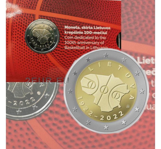 Litouwen 2 euro BU 2022 - 100 jaar basketbal in Litouwen