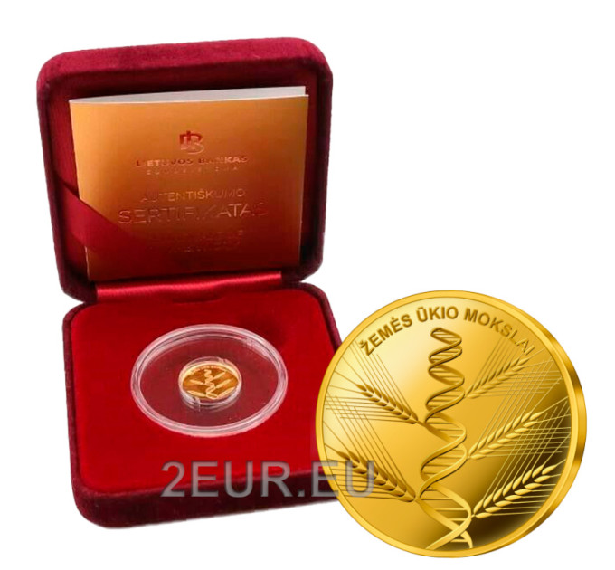 Litouwen 5€ goud proof 2020 - Landbouwwetenschappen