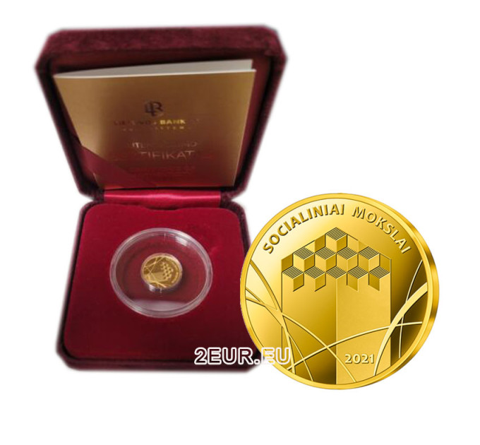 Litouwen 5€ goud proof 2021 - Sociale wetenschappen