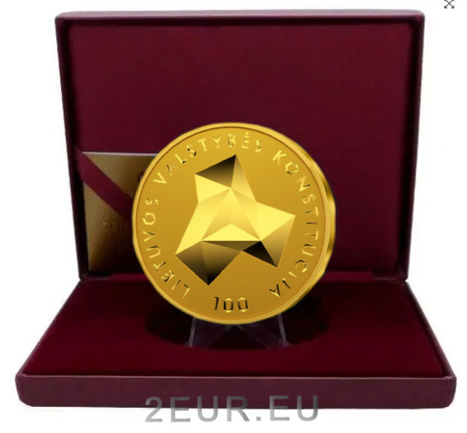 Litouwen 50 euro goud proof 2022 - 100ste verjaardag van de Bank van Litouwen