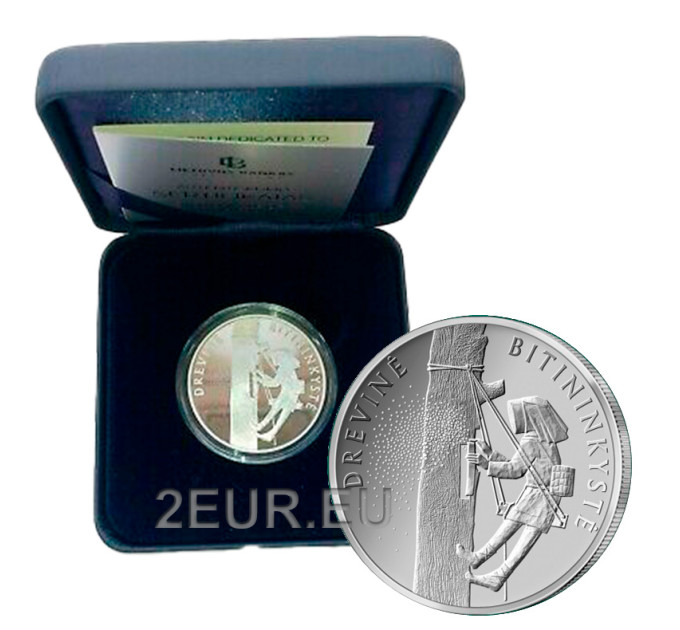Litouwen 10 euro zilver proof 2020 - Bijenteelt