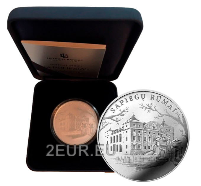 Litouwen 20 euro zilver proof 2019 - Sapieha Palace