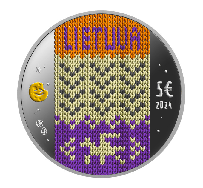 Litouwen 5 euro zilver proof 2024 - Twaalf broers