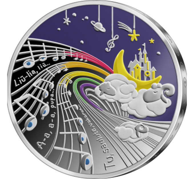 Litouwen 5 euro zilver proof 2025 - Slaapliedje
