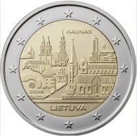 Litouwen 2 euro UNC rollen 2026 - KAUNAS