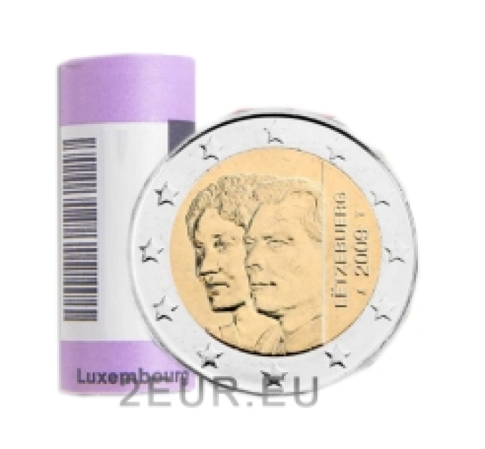 Luxemburg 2 euro UNC rollen 2009 - 90e verjaardag van de troonsbestijging van groothertogin Charlotte