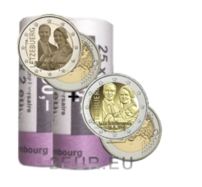 Luxemburg 2 euro UNC rollen 2020 - Geboorte van kroongroothertog Charles