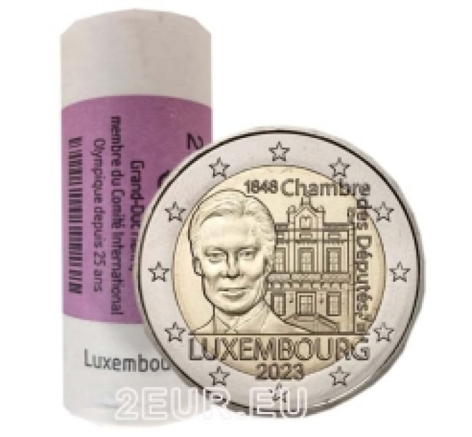 Luxemburg 2 euro UNC rollen 2023 - 175e verjaardag van de Kamer van Afgevaardigden en de Eerste Grondwet