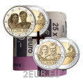 Luxemburg 2 euro UNC rollen 2021 - 40e huwelijksverjaardag van groothertog Henri en groothertogin Maria Teresa