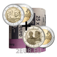 Luxemburg 2 euro UNC rollen 2021 - 100ste verjaardag van de geboorte van groothertog Jean