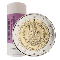 Luxemburg 2 euro UNC rollen 2026 - 40e verjaardag van de toekenning van de internationale Charlemagne-prijs aan het Luxemburgse volk