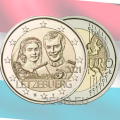 Luxemburg 2 euro UNC 2021 - 40e huwelijksverjaardag van groothertogin Maria Teresa met groothertog Henry relief