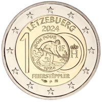 Luxemburg 2 euro UNC 2024 - 100e verjaardag van de introductie van de Luxemburgse frank