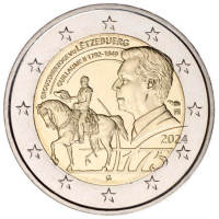 Luxemburg 2 euro UNC 2024 - 175e verjaardag van de dood van groothertog Guillaume II