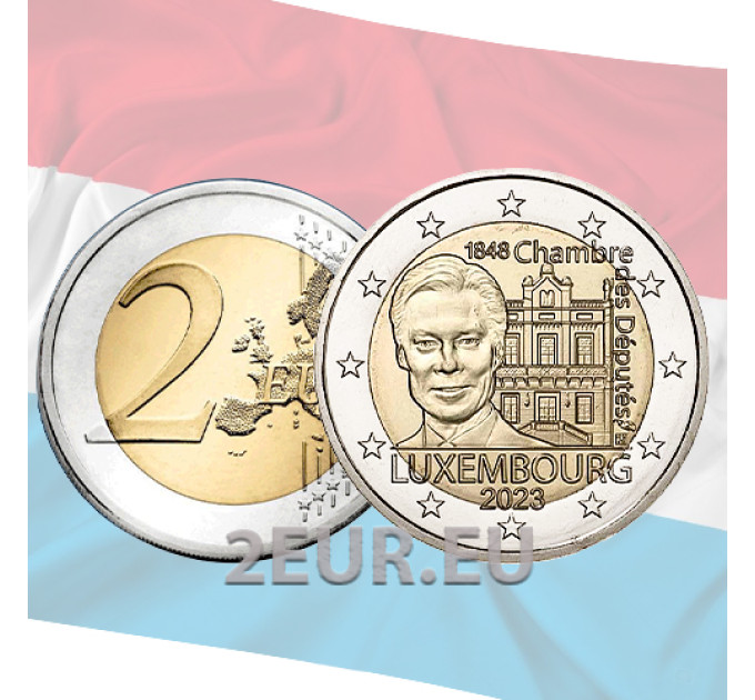 Luxemburg 2 euro UNC 2023 - 175e verjaardag van de Kamer van Afgevaardigden en de Eerste Grondwet
