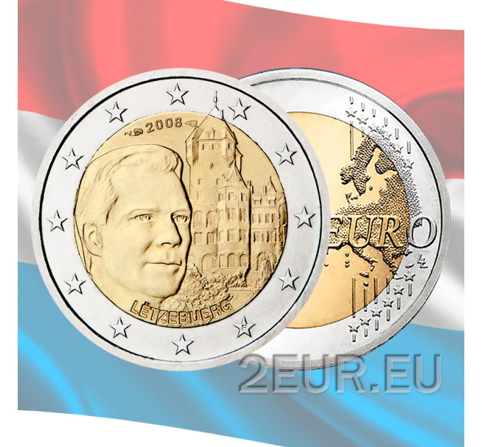 Luxemburg 2 euro UNC 2008 - Kasteel Berg
