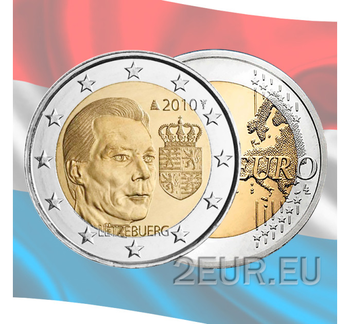 Luxemburg 2 euro UNC 2010 - Wapenschild van groothertog Henri