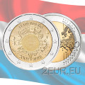 Luxemburg 2 euro UNC 2012 - 10 jaar eurocontant geld