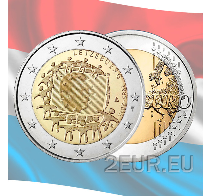 Luxemburg 2 euro UNC 2015 - 30e verjaardag van de EU-vlag