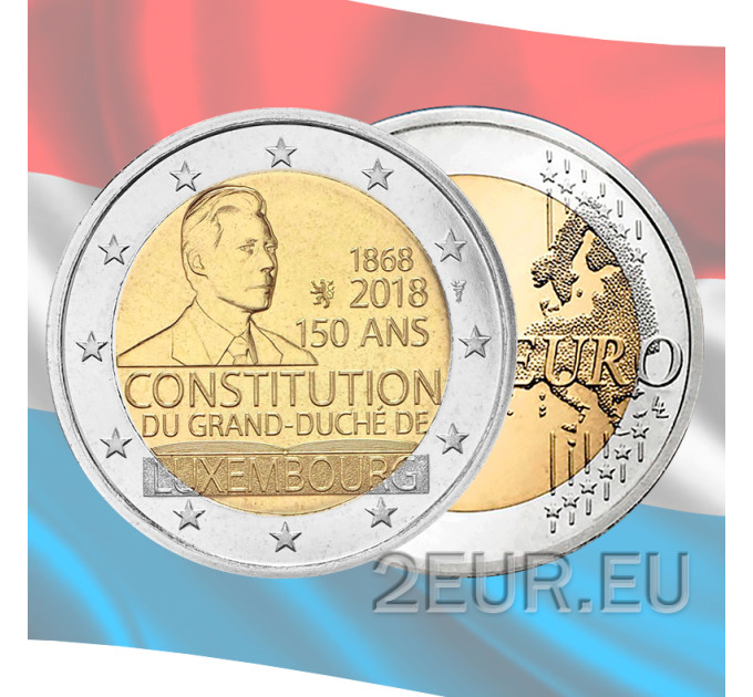 Luxemburg 2 euro UNC 2018 - 150e verjaardag van de Luxemburgse grondwet