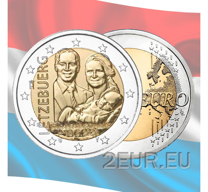 Luxemburg 2 euro UNC 2020 -  Geboorte van Prins Charles