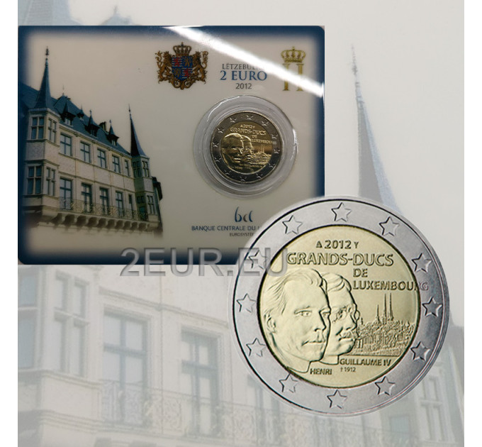Luxembourg 2 euro BU 2012 - 100e verjaardag van de dood van groothertog Guillaume IV