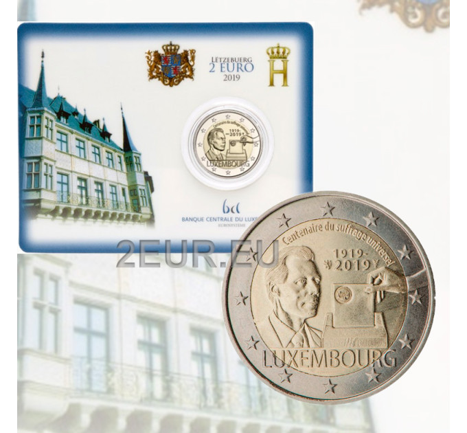 Luxembourg 2 euro BU 2019 - Honderdjarig bestaan van het universele stemrecht