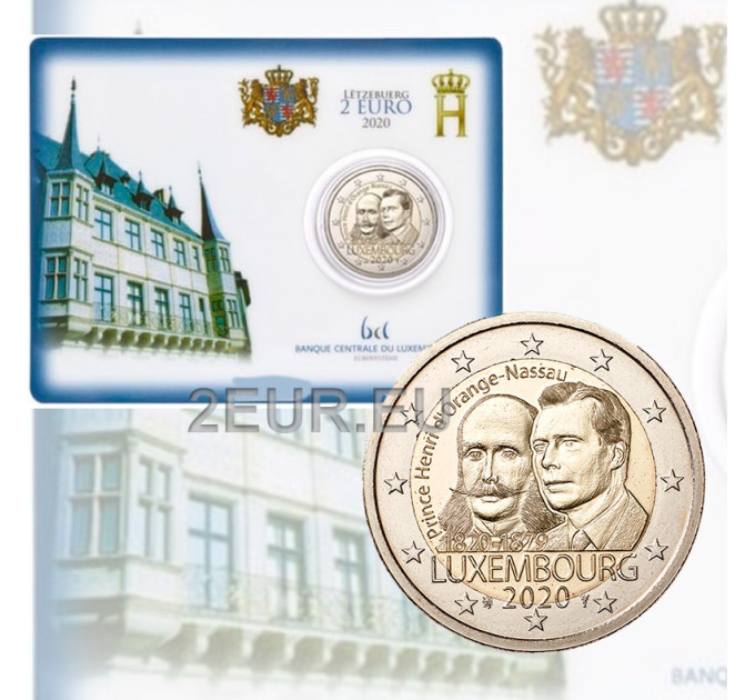 Luxembourg 2 euro BU 2020 - 200ste verjaardag van de geboorte van Prins Hendrik van Oranje-Nassau
